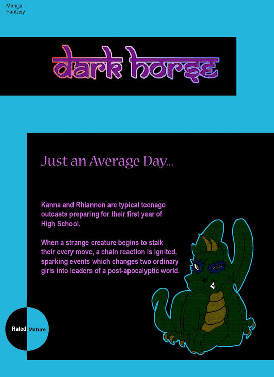A1 BackCover for Print is the back cover of the comic with the synopsis for this act and an image of a little dragon.