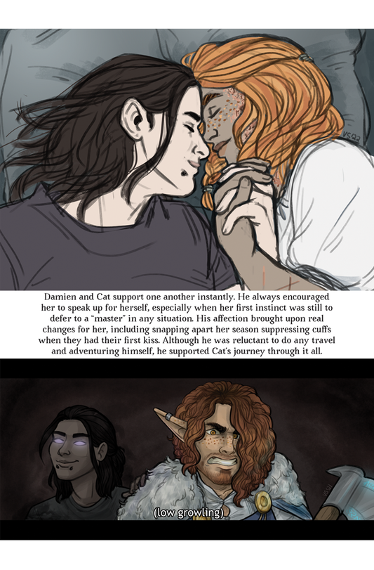 2: Compilation page of prose and illustration about eladrin elf
