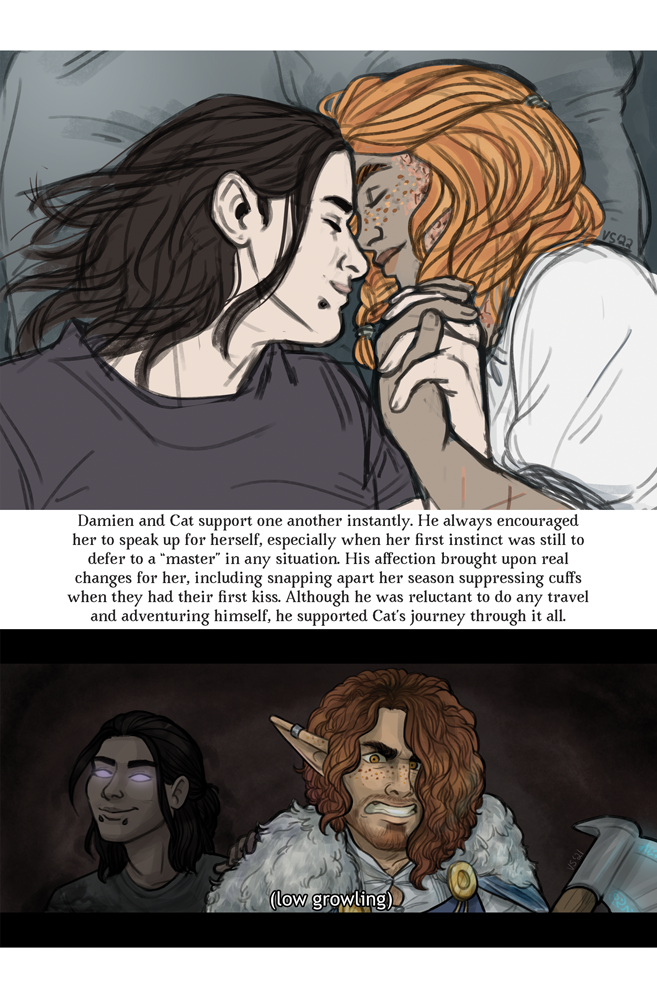2: Compilation page of prose and illustration about eladrin elf